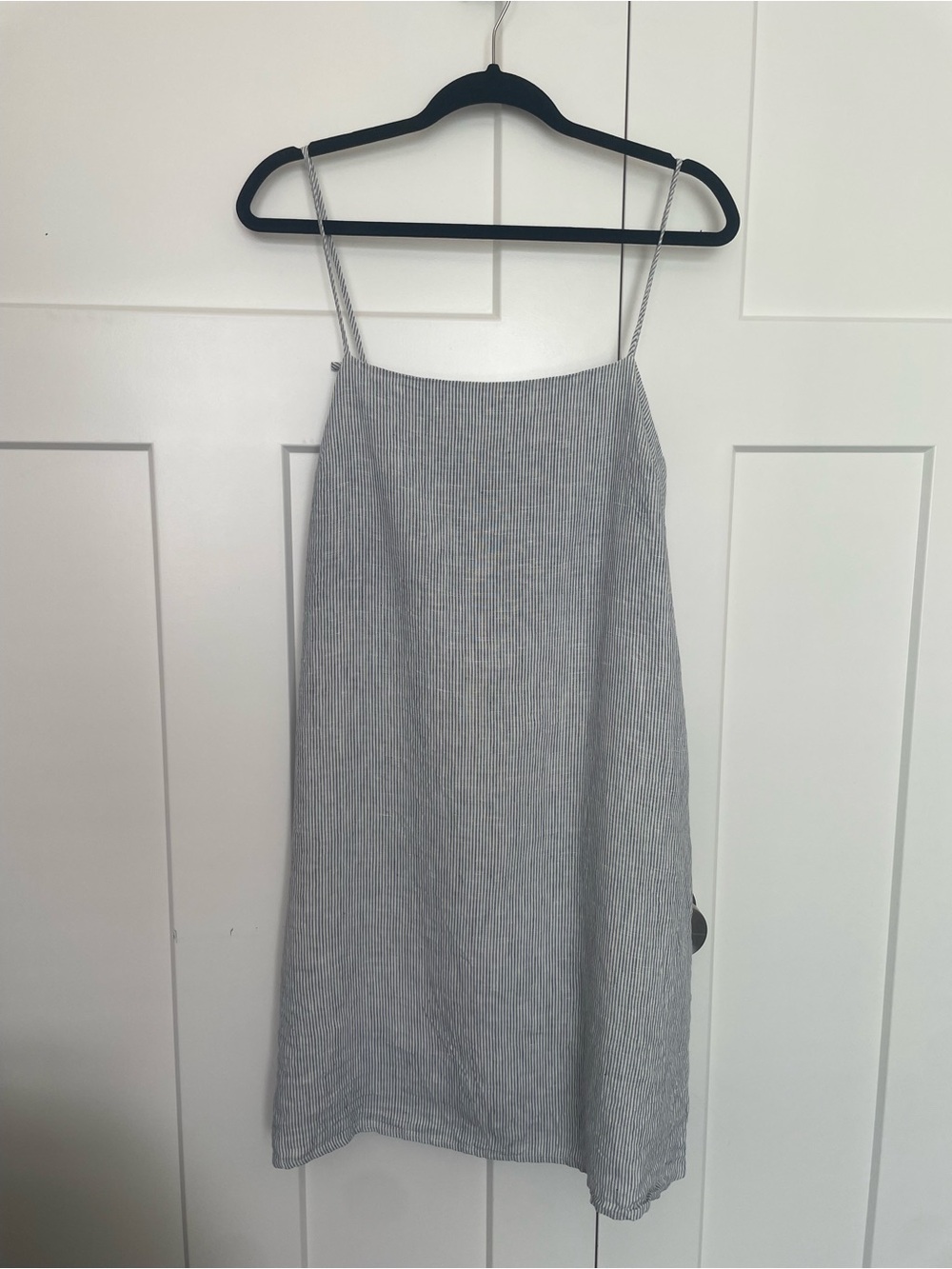 Quince European Linen Spaghetti Strap Dress